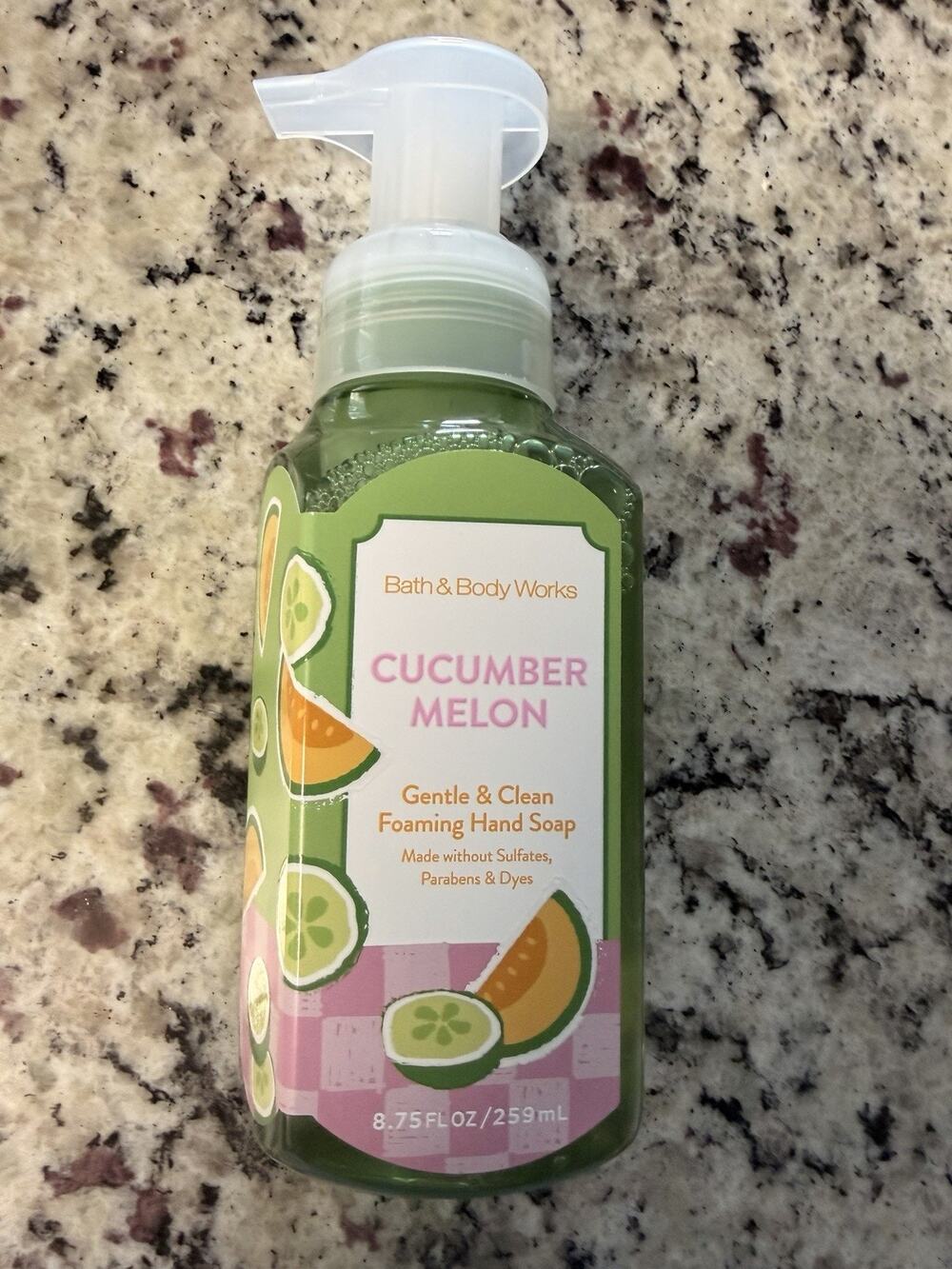 4 X Bath & Body Works Cucumber Melon Gentle & Clean Foaming Hand Soap 8.75 floz